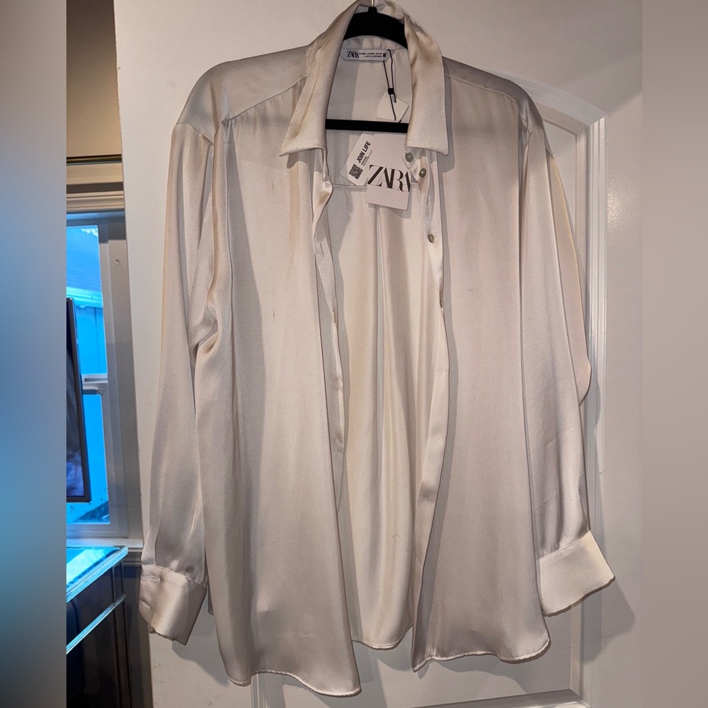 Zara ivory blouse